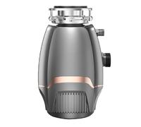 Household Food Waste Crusher, 3800RPM Automatic Sink Crushing Food Waste Disposal Machine, 0.75 Continuous with Dishwasher Connection Sound Reduction (Grey)