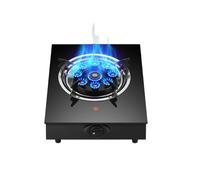 Household Gas Stove,Nine-head Copper Cover High Fire,Tabletop Tempered Glass Panel Easy To Clean,for Home Use 5.2kw(NG)