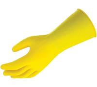 Household Gloves Yellow Heavy Duty Kitchen Rubber Gloves Non-Slip Grip, Durable Waterproof Design for Bathroom & Dishwashing, Multipurpose Comfortable to Use 1 Pair Small Medium Large Size (Small)