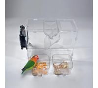Household Grain Cleaning Winnower, Bird Feed Shell Blowing Machine, Acrylic Bird Seed Processor, with Fan, Integrated Filter, Detachable and Washable, for Quick Shelling