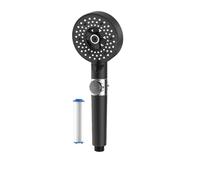 Household Handheld Shower, Head Set Bathroom Booster Purify Bath Tub(Elegant Black Seven)