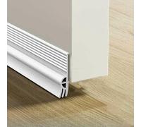 Household Hardware Sealing Strip 1M Door Bottom Windproof Dust Stopper Guard Rain Weatherstrip Noise Reduction Insulator Sealer-White 1 meter-5mm-50mm-1m