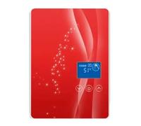 Household Instant Electric Shower Speed Hot Shower Bath Induction Heater Electric Hot Water Heater Water Heating 1pc(Rosso)