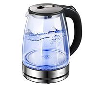 Household Kettle,Glass Electric Kettle Temperature Control Tea Kettle with Keep Warm Function,1500W Kettle Electric, Blue LED Illuminating Light Cordless Kettle1.7L, Auto Shut-Off,-Free,with Swivel Ba