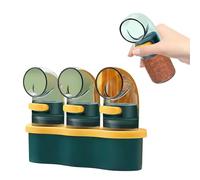 Household Kitchen Bottle - 5.91x2.76x2.36 Inch Size, Quantitative Control Salt Shakers, Blue Orange Color | Accurate, For Any Use, Manual Dispenser, Tool For Healthy Food