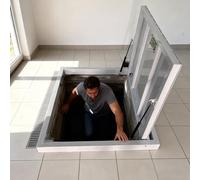 Household Large Hidden Floor, Invisible Crawl Space Access Panel/Service Shaft Door, Flush Mount Floor Access Hatch Door, Fire Rated Concealed Cover Plate(34x24 inch)