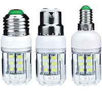 Household Lights 10PCS/Lot Led Candle Spotlight Lowest Price LED Corn Bulb E27 E14 B22 5W 350LM 27 LED 5730 5731SMD Energy Saving Lamp DC 12V 24V Low Voltage Bulbs,Warm White,B22 27LEDs DC 1