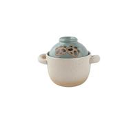 Household lovely exquisite heat-resistant uncoated exquisite clay pot rice casserole-Panda Knight-white pot