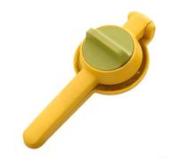 Household manual citrus juicer for oranges, lemons, and limes, compact and lightweight with simple squeeze operation and easy cleaning (Yellow)