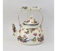 Household Milk Tea Pot Electromagnetic Gas Open Fire Universal 2.5L Elegant Teapot Thickened Enamel Whistling Kettle Water Travel Tea Set Teapots & Coffee Servers(Type-A)