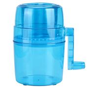 Household Mini Hand Crank Manual Ice Crusher Ice Shaver Machine Maker Kitchen Utensils for Home Bars Restaurants Blue ABS AS Resin Stainless Steel 589g 20cm