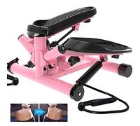 Household Mini Stepper, 2 in 1 Stepper with LCD Display & Adjustable Resistance, Multifunction Silent Twist Fitness Equi