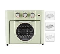 Household multi-function oven with visual window 18L large-capacity air fryer knob operation timing/temperature control (Color : Groen)
