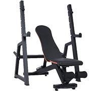 Household Multifunctional Dumbbell Bench Stands Squat Rack Bench Bench Set Home Fitness Equipment Multifunction Bench Set for Weight Lifting Barbell (Black 78 * 108 * 140CM)