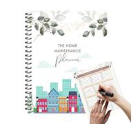 Household Organiser, Household Maintenance Plan with Category Label, Clear Planning Template for Rental & Moving into the Home