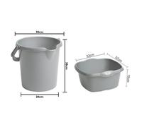 5L/9L/10L/14L/16L Plastic Buckets With Pouring Lip & Carry Handle Home Garden UK