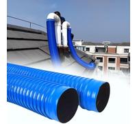 Household PVC Dust Collection Hose Blue - 2/2.5/4/ 6 Inch X 10/13/ 20 Ft, Fume Debris Vacuum Collection Hose for Dust Collection Systems, Air Duct Induction Intake Pipe Hose(10ft/3m,Dia 2inch)