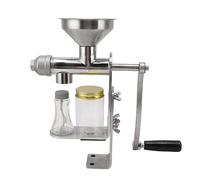 Household Seed Oil Press Extractor, Manual Peanut Nuts Stainless Steel Oil Press Machine, for Avocado, Coconut, Flax, Peanut, Perilla, Seed, Canola Oil Expeller