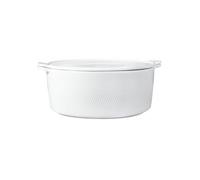 Household simple underglaze exquisite binaural ceramic soup pot with lid -9 "