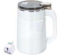 Household Small Powder Grinding Machine, Electric Spice Grinder Fine Powder, Stainless Steel Multifunctional Powder Grinder for Herbs Spices Coffee Beans Nuts Grains (White)