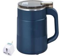 Household Small Powder Grinding Machine, Electric Spice Grinder Fine Powder, Stainless Steel Multifunctional Powder Grinder for Herbs Spices Coffee Beans Nuts Grains (Blue)