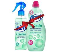 Household Spanish Cleaning Bundle Set, Colonia Room & Linen Spray 400ml & Colonia Concentrated Fabric Softener Conditioner 60 Wash 1380ml, Long-Lasting Fresh Home & Laundry Fragrance