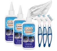 Household Stain Removing Gel, 100ml Multi-Purpose Grout Cleaner, Washing Machine Cleanning Gel, Powerful Stain Remover Quick Stain Removal for Bathroom, Kitchen Sink Stain (3)