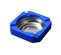 Household Stainless Steel Living Room Ashtray Multifunctional Easy To Clean Car Ashtray Suitable For Patio Outdoor Home Office Large Glass Christmas Ornaments (A, One Size)