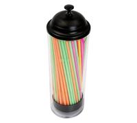 Household Straw Dispenser Multifunctional Organizer Transparent | Straw Container for Kitchen Countertop, Restaurant, Bar, , Classroom, Cabinet, Coffee, Cocktail, Soda