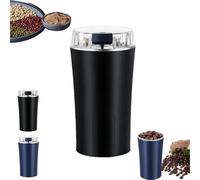 Household Superfine Grinder, Superfine Spice Grinder, Multifunctional Portable Coffee Grinder Electric, 300W Powerful Power with Heavy-Duty Stainless Steel for Coffee, Spices, Herb, Nuts,Etc (Black)