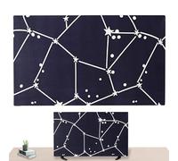 Household TV Cover - Dust Shield, Fabric Decoration Accessory, Premium High Density Polyester with Waterproof Features, Cover for LCD Flat Arc Signs, 32 to 65 Inches