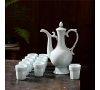 Household Wine Pot High Cup Strong Yellow Wine Cup Chinese Ceramic Wine Set