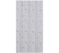 Householdfurnishing Embroidered Design Luxury Floral voile Panel Rod Pocket (Silver, 55x48inch)