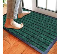 Householdfurnishing Rubber Backed Door Mat Non Slip Rug Kitchen Mat Heavy Duty Runner Outdoor Indoor Heavy duty non slip rubber mat (Green, 50 x 90)