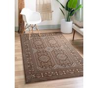 Householdfurnishing Zinat Rug Luxury Traditional Area Rug for Bedroom, Living Room & Hallway | Soft Vintage Persian Style Runner Carpet | Elegant Home Decor Floor Mat (Beige, W 120 x L 170 cm)