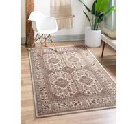 Householdfurnishing Zinat Rug Luxury Traditional Area Rug for Bedroom, Living Room & Hallway | Soft Vintage Persian Style Runner Carpet | Elegant Home Decor Floor Mat (Cream, W 80 x L 150 cm)