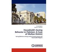 Household's Saving Behavior in Pakistan: A Case of Multan District: Saving Behavior among various Income groups and Rural-Urban Regions
