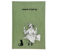 HouseHug Embroidered Notebook Journal for Creatives, 172 Pages A5 Journal for Women, Fabric Cover with Embroidery