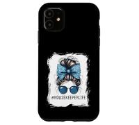 Housekeeper Life Messy Bun And Getting Stuff Done Cleaning Case for iPhone 11