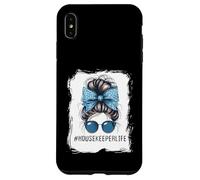 Housekeeper Life Messy Bun And Getting Stuff Done Cleaning Case for iPhone XS Max