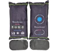 Housekeeper X-Large Reusable Dehumidifier 1KG - 2 Pack Silica Gel Bags With Anti Slip Mat, Car Caravan Home Boat Absorbs Condensation Remover Eliminate Foggy Windscreen, Prevents Dampness Building Up