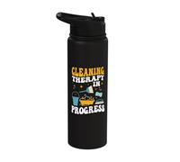 Housekeeping House Keeper Uniforms Unicorn Housekeeper Stainless Steel Insulated Water Bottle