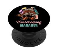 Housekeeping Manager Home Cleaning Hotel Housemaid Housework PopSockets Adhesive PopGrip
