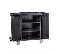 Housekeeping Room Service Cart Hotel Rooms Multifunctional Hand-push Cloth Trolley Cleaning Work Trolley Cleaning Trolley Cloth Bag Guest Cleaning Service Trolley Clean Trolley