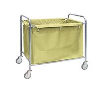 Housekeeping Service Rolling Trolley for Hotels & Motels Removable Design Brown & Beige Color & Stylish Cleaning Cart Perfect for Room Maintenance