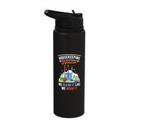 Housekeeping Squad Housekeeper Cleaning Stainless Steel Insulated Water Bottle
