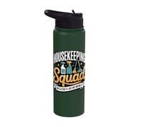 Housekeeping Squad We Clean It Like We Mean It Stainless Steel Insulated Water Bottle