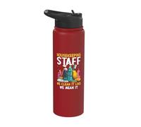 Housekeeping Staff We Clean It Like We Mean It Stainless Steel Insulated Water Bottle