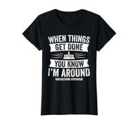 Housekeeping Supervisor Value Graphic T-Shirt, Women, Black, S