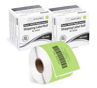 HOUSELABELS Compatible DYMO 30256 Green Shipping Labels (2-5/16" x 4"), Strong Permanent Adhesive, Compatible with DYMO LW 450, 4XL, Rollo & Zebra Desktop Printers, 2 Rolls /600 Labels
